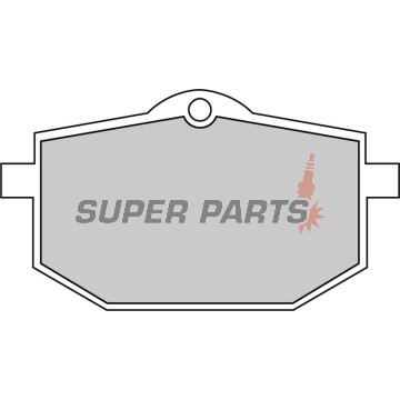 Накладки -FERODO- FDB583P, Moto Guzzi NTX 750 (1990-1993), Yamaha TT 600 (1989-1992), XT 600Z Ténéré (1985-1991)