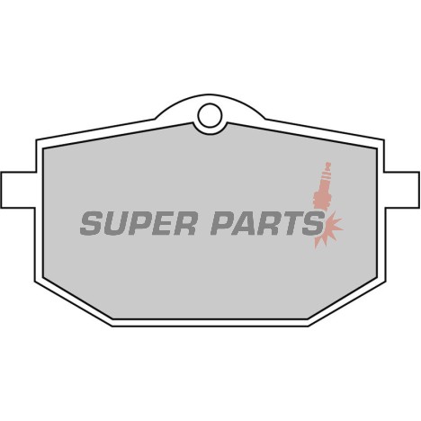 Накладки -FERODO- FDB583P, Moto Guzzi NTX 750 (1990-1993), Yamaha TT 600 (1989-1992), XT 600Z Ténéré (1985-1991)