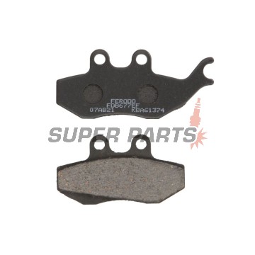 Накладки -FERODO- FDB677EF, Aprilia ETX125, MX50, Pegaso50/125, RS50, RX50/125, Gilera DNA50/125/180, Runner125/180, Malaguti Madison125, Piaggio GT125/250, Hexagon125, Skipper125, Sachs ZX50/125, ZZ125, Rieju RS1 50Evo
