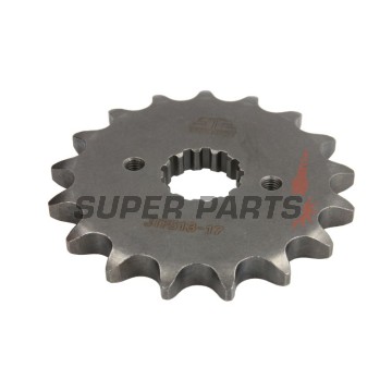 Преден пиньон -JT- JTF513,17, 17 зъба, Cagiva Raptor 1000 2001-2006, V-Raptor 1000 2001-2006, X-Raptor 1000 2002-2003, X-Tra Raptor 1000 2001-2005, Kawasaki GPX 500 1988, GPX 600 1988-1990, 1993-2000, GPX 750 1987-1988, GPZ 305 1983