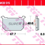 Накладки -TRW- MCB515, Kawasaki GPZ 400 (1983-1984), GT 750 (1982-1996), Z 400/550/650 KZ/750/1000A/1100GP-ST (1980-1993)