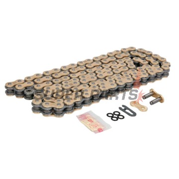 Верига -DID- 520VX3G&B-120FB, размер 520, 120 звена, усилена, злато/черна