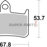 Накладки -BREMBO- 07HO2807, Honda CB900F Hornet / CBR900RR Fireblade / VFR750R / VTR1000F Fire Storm-Superhawk (1988-2007)