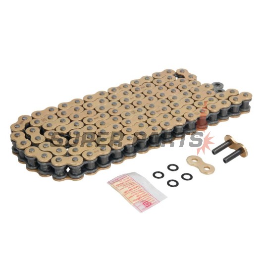 Верига -DID- 530VX3G&B-118, размер 530, 118 звена, усилена, злато/черна