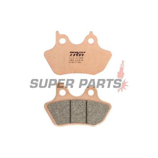 Накладки -TRW- MCB777SV, Harley Davidson FLHR Road King, FLHT Electra Glide, FLHX Street Glide, FLST Fat Boy/Softail, FLTR Road Glide, FXD Dyna, FXST Softail, VRSC V-Rod, XL/XLH Sportster - 883-1803cc, 1999-2013