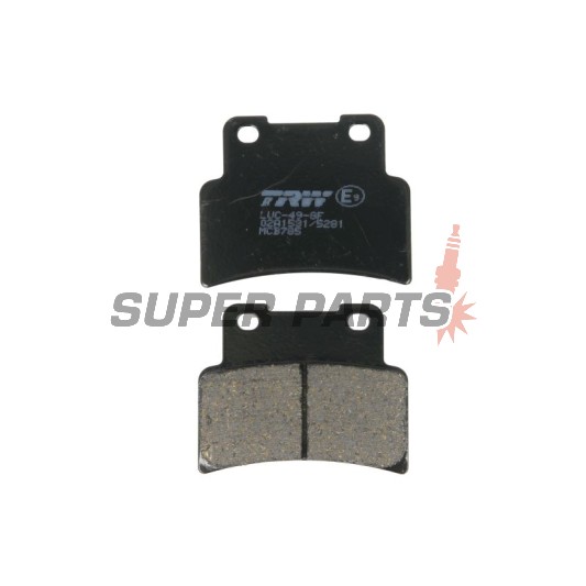 Накладки -TRW- MCB785, Aprilia Mana, RS, Shiver, Dorsoduro; Yamaha MT, YZF-R125 - 125, 750, 850, 900, 1200cc, 2007-2017