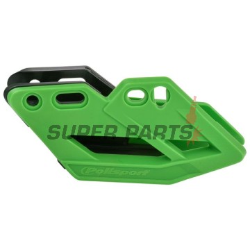 Водач за верига -POLISPORT- зелен, полиуретан, KAWASAKI KXF 250 2009-2021