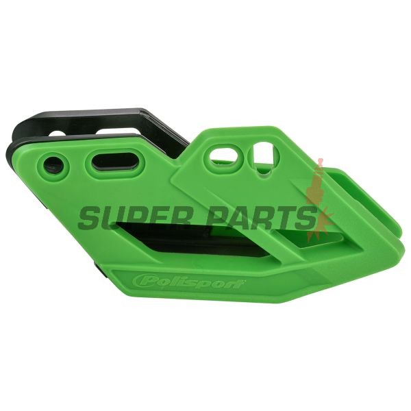Водач за верига -POLISPORT- зелен, полиуретан, KAWASAKI KXF 250 2009-2021