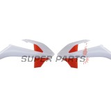 Предни странични пластмаси -POLISPORT- оранжево/бяло, KTM SX 65 2016-2023