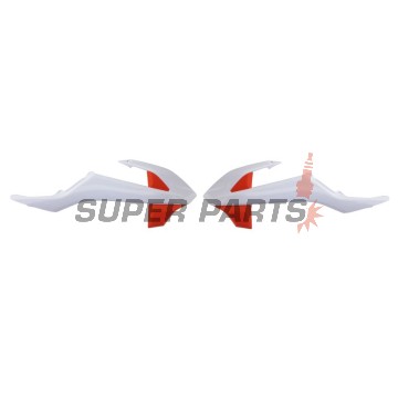 Предни странични пластмаси -POLISPORT- оранжево/бяло, KTM SX 65 2016-2023