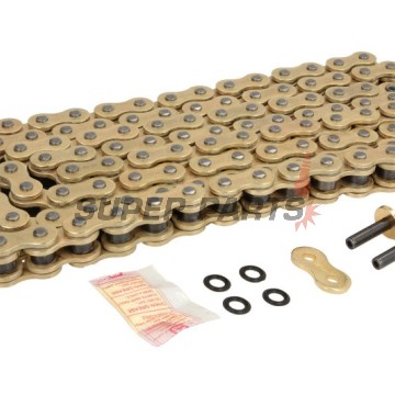 Верига -DID- 520ZVMXG&G-118, размер 520, 118 звена, двойно усилена, златиста