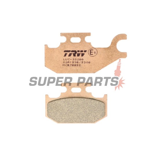Накладки -TRW- MCB788SI, Suzuki LT-A KingQuad 400/450/500/700/750 (2005-2017), Suzuki LT-F KingQuad 400 (2008-2016)