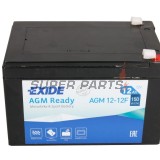 Акумулатор -EXIDE- AGM12-12F, 12Ah 12V