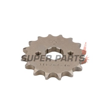 Преден пиньон -JT- JTF264,16, 16 зъба, Derbi Senda 125 2004-2007, Gilera Coguar 125 2001, Honda C 90 1975-1986, CBZ 125 2001, EZ 90 1993-1996, Kymco Hipster 125 2001-2004, Stryker 125 1999-2005, Zing 125 1997-2001, Yamaha DT 125 1988