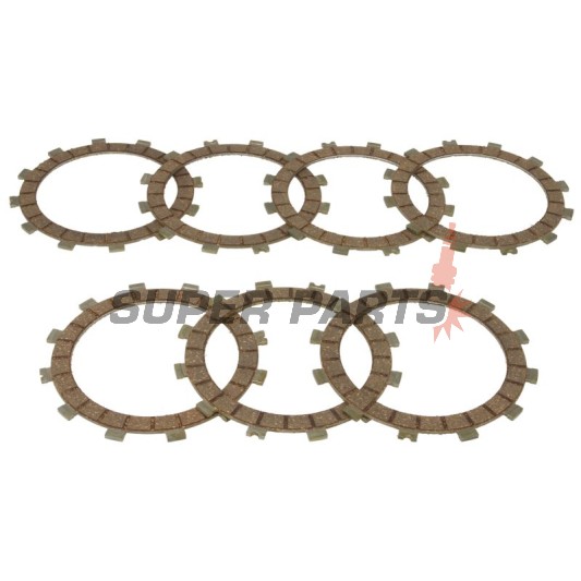 Съединител комплект (дискове) -4 RIDE- TCS4457, Kawasaki KDX 200 1983-1985, Kawasaki KH 400 1976-1978, Kawasaki KX 125 1984