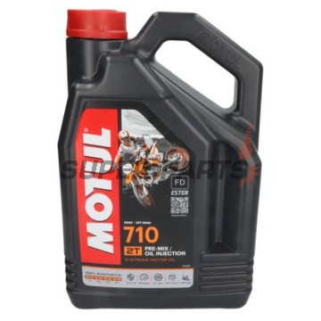 2-тактово масло -MOTUL- 710, 2T, пълна синтетика + естер, 4L