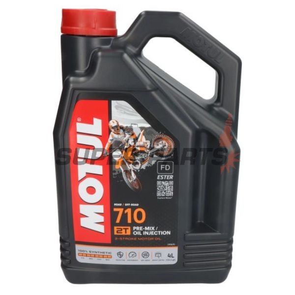 2-тактово масло -MOTUL- 710, 2T, пълна синтетика + естер, 4L