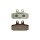 Накладки -FERODO- FDB2060P, Aprilia Scarabeo 500 2003-2004, Honda Rebel 125 / Bali 50 / 100 1995-2000