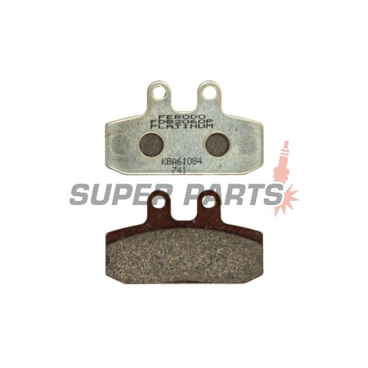 Накладки -FERODO- FDB2060P, Aprilia Scarabeo 500 2003-2004, Honda Rebel 125 / Bali 50 / 100 1995-2000