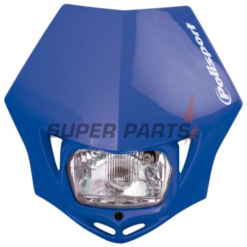 Маска с фар -POLISPORT- синя, Off Road X-Fuse - универсална