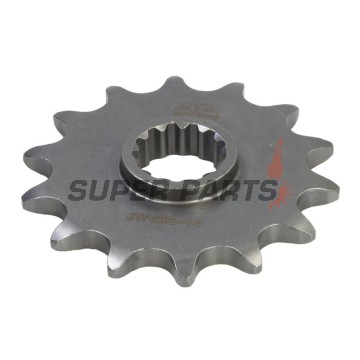 Преден пиньон -JT- JTF432,14, 14 зъба, Betamotor Jonathan 350 2001-2010, Kawasaki KLX 400 2003, Suzuki DR 250 1993-1995, DR 350 1990-1999, DR-Z 400 2000-2017, GSF 250 1995-2000, RM 250 1982-1986, 2000-2012, RM-X 250 1989-2001