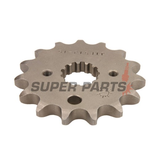 Преден пиньон -JT- JTF513,15, 15 зъба, Cagiva Raptor 1000 2001-2006, V-Raptor 1000 2001-2006, X-Raptor 1000 2002-2003, X-Tra Raptor 1000 2001-2005, Kawasaki GPX 500 1988, GPX 600 1988-1990, 1993-2000, GPX 750 1987-1988, GPZ 305 1983