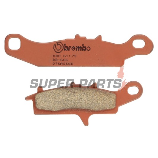 Накладки -BREMBO- 07KA25SD, Kawasaki KFX 450R, 700 (2004-2014), KVF 650 Brute Force, 700 Prairie (2002-2011), Suzuki LT-V 700 Twin Peaks (2004-2006)