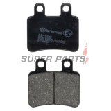 Накладки -BREMBO- 07048, Derbi Boulevard / Cross City / Terra / Senda 125 (2003-2008), Italjet Jet Set / Millenium 100-150 (2001-2003), Peugeot Elyseo / Elystar / Satelis 50-600 (2000-2007)