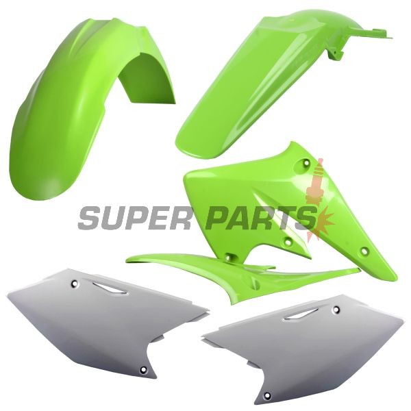 Пластмаси комплект -POLISPORT- KAWASAKI KX 250 2004-2005