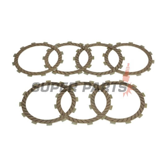 Съединител комплект (дискове) -FERODO- FCD0405, Kawasaki EN450/500 Vulcan, ER500, ER-6F/N, GPX600R, GPZ400/500/550/600, GT550, KLE500/650 Versys, KLR600/650, KLX600/650, Z400/550, ZL600 Eliminator, ZR550 Zephyr, ZXR750, ZZR600