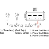 Реле за зареждане -DZE- реле-регулатор, 12V, 50A, POLARIS RZR, ACE 325-1000 2012-2016