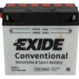 Акумулатор -EXIDE- 12Y16A-3A 51913, 20Ah 12V