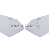 Задни странични пластмаси -POLISPORT- бели, SUZUKI RM 125/250 2001-2008