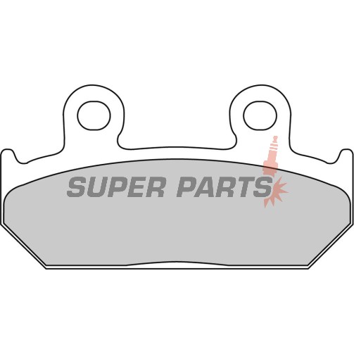 Накладки -FERODO- FDB462ST, Honda CB/CBR/CBX, NSR, VFR, VT Integra, XRV Africa Twin - 250-750cc, 1986-1996