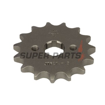 Преден пиньон -JT- JTF274,15, 15 зъба, Honda CRF 100 2004-2013, H 100 1982-1993, MTX 80 1987, XR 100 1985-2003