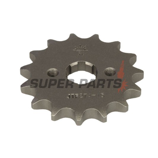 Преден пиньон -JT- JTF274,15, 15 зъба, Honda CRF 100 2004-2013, H 100 1982-1993, MTX 80 1987, XR 100 1985-2003