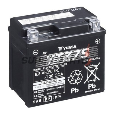 Акумулатор -YUASA- YTZ7S, 6Ah 12V
