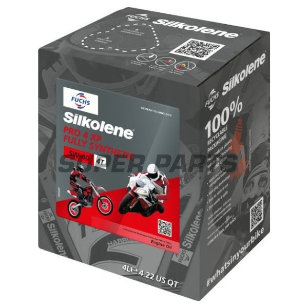 Двигателно масло -SILKOLENE- 5W40 - XP, пълна синтетика + естер, 4L CUBE