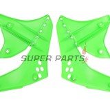 Предни странични пластмаси -POLISPORT- зелени, KAWASAKI KX 250 2006-2008