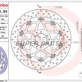 Спирачен диск -BREMBO- 78B408B4, Honda CRF1000L Africa Twin