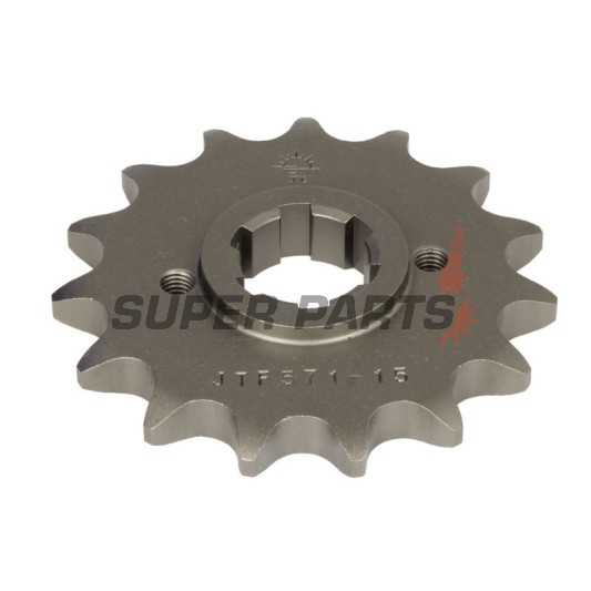 Преден пиньон -JT- JTF571,15, 15 зъба, Yamaha FJ 600 1984-1985, FZ 600 1986-1989, XJ 400 1982, XJ 550 1981-1985, XJ 600 1984-1991, XS 250/400 1982, YX 600 1986-1990
