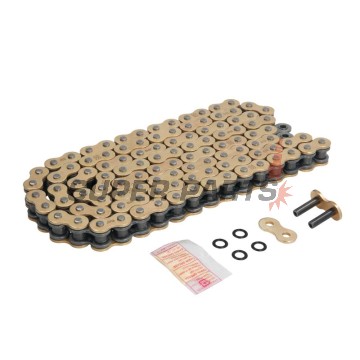 Верига -DID- 525VX3G&B-110, размер 525, 110 звена, усилена, злато/черна