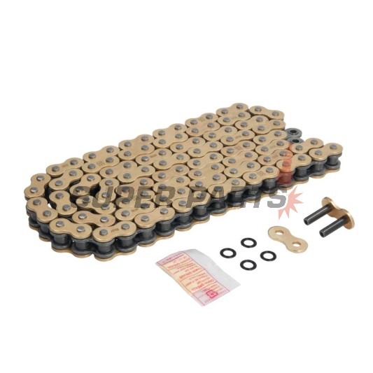 Верига -DID- 525VX3G&B-110, размер 525, 110 звена, усилена, злато/черна