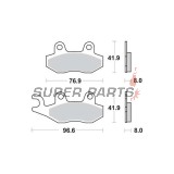 Накладки -TRW- MCB582, ATK 250/260/406, CAN-AM Commander/Maverick 800/1000, Kawasaki Brute Force/KLX/KVF/Teryx, Suzuki DR/RM/LT-R, Yamaha TT/WR/XTZ/YFM/YFZ/YXR/YZ (1989-2020)