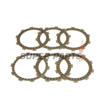 Съединител комплект (дискове) -FERODO- FCD0115, Honda CRM 125 1990-1999, Honda NSR 125R 1989-2003, Honda NV400C Steed 1992-1997, Honda TRX 350TE FourTrax ES 2005-2006, Honda VT500 Shadow 1983-1985