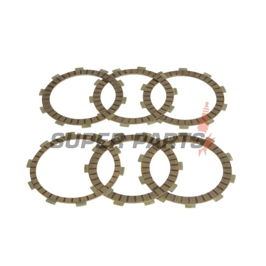 Съединител комплект (дискове) -FERODO- FCD0115, Honda CRM 125 1990-1999, Honda NSR 125R 1989-2003, Honda NV400C Steed 1992-1997, Honda TRX 350TE FourTrax ES 2005-2006, Honda VT500 Shadow 1983-1985