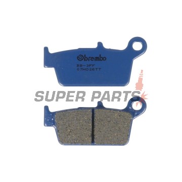 Накладки -BREMBO- 07HO26TT, Gas Gas EC / MC / FSE / FSR, Honda CR / CRF / XR, Kawasaki KLX / KX, Suzuki DR-Z / RM, TM EN / MX, Yamaha WR / YZ (1989-2022)