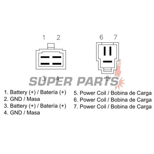 Реле за зареждане -DZE- реле-регулатор, 12V, 35A, DUCATI BIPOSTO, HYPERMOTARD, MH, MONSTER, MULTISTRADA, PAUL SMART, SPORTCLASSIC, ST2, ST3, ST4, SUPERSPORT 600-1100 1998-2012