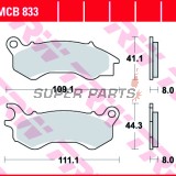 Накладки -TRW- MCB833, Honda NSC Vision 50/110, Honda PCX 125/150 (2010-2019)