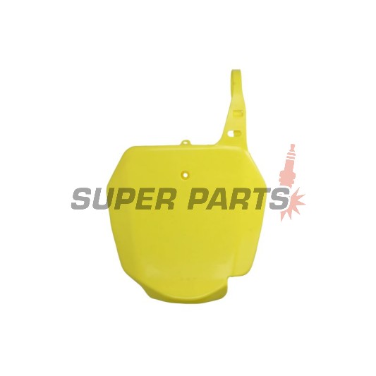 Мотокрос маска/табелка за номер -POLISPORT- жълта, SUZUKI RM 85 2002-2023